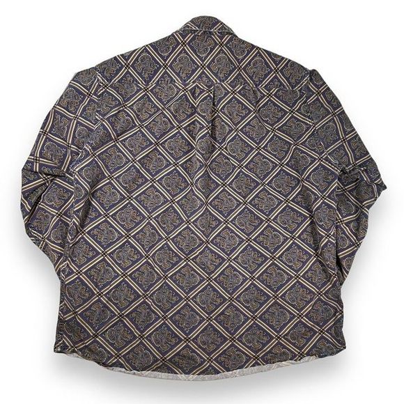 Vintage Club Room Button‎ Down Shirt Mens Medium  Purple - Picture 2 of 8